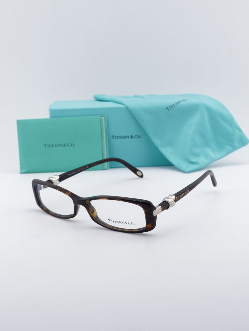 Tiffany & Co TF2016 8015 Eyeglasses Havana 53mm Rectangle Frame